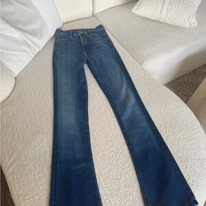 MOTHER Dark Blue Boot Cut Jeans